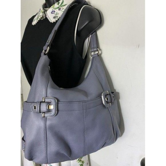 tignanello bag light purple leather tote - Picture 8 of 12